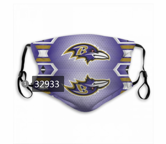 New 2021 NFL Baltimore Ravens 174 Dust mask with filter